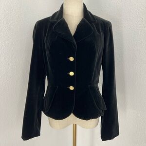 Vivienne Westwood Vintage 1990s Bettina Jacket Black Velvet Blazer